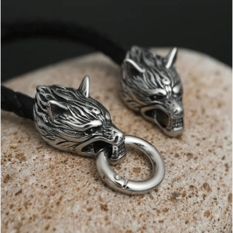 New High Quality Viking Leather Rope Bracelet Hip Hop Men Jewelry Punk Men Leather Fashion Men Amulet Bracelet Gift