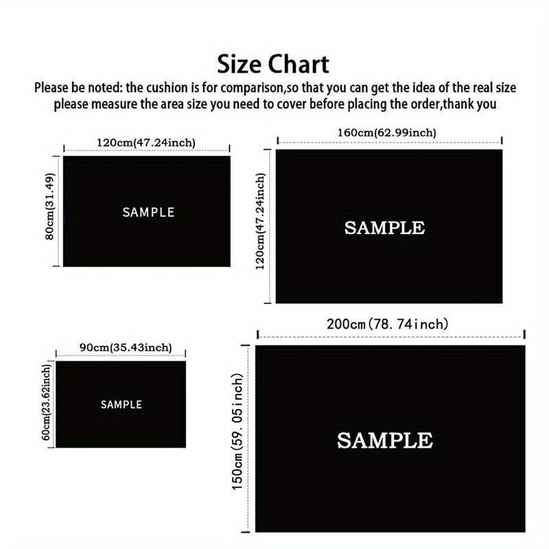 Luxurious Viking Wolf Crystal Velvet Area Rug - Perfect For Living Room, Bedroom, Gaming Den & Dorms, 800G/M², Large Size