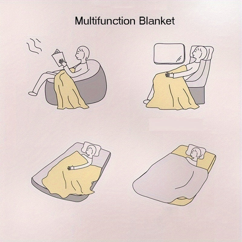 Viking Totem Art Print Blanket - Large Size Soft Polyester Square Throw for Sofa, Bed, Travel, Camping, Leisure - 100% Polyester Comfortable Chair Mat for Office and Living Room with Nordic Design