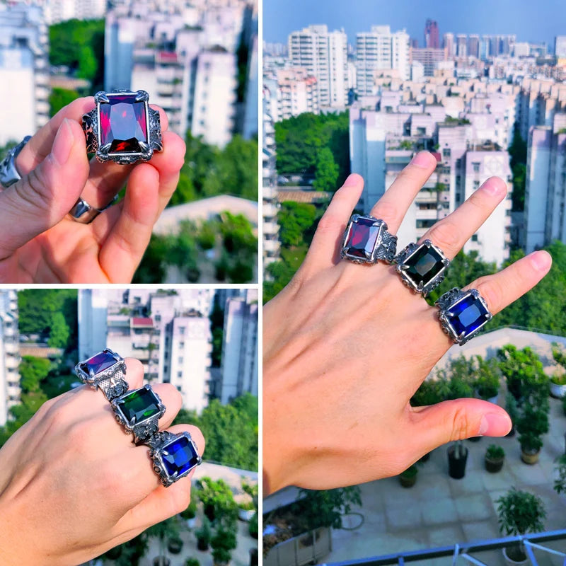 ring designed with a gemstone