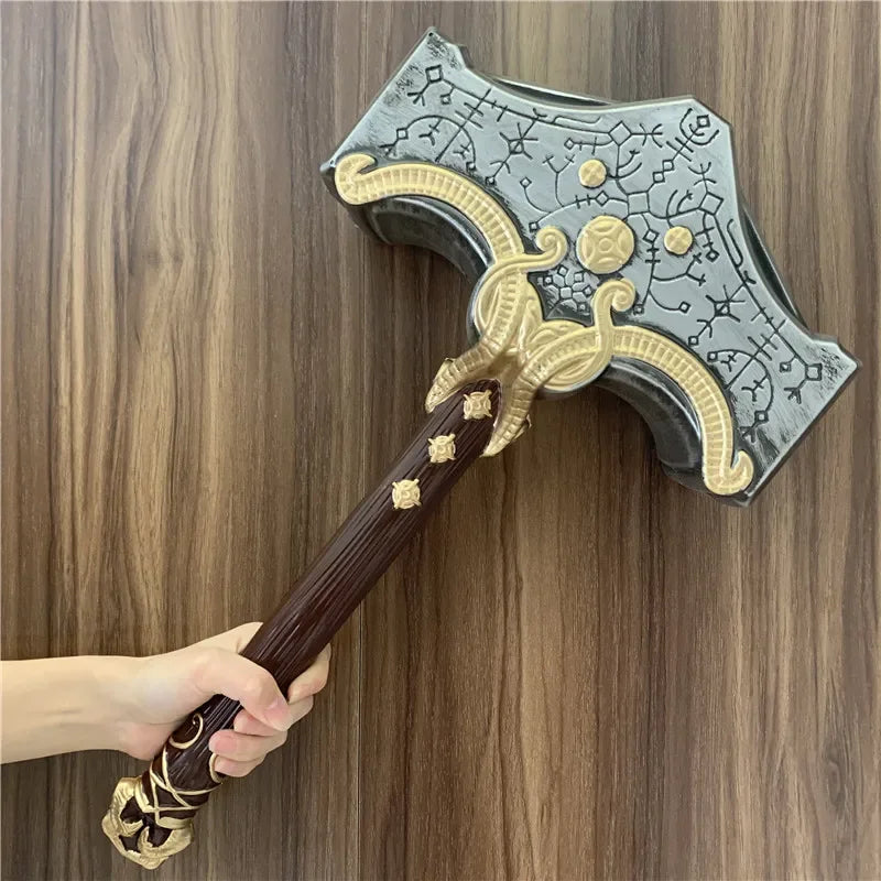 God of War 4 Axe Kratos Robber 1:1 Leviathan AXE Valin Viking Weapon Prop Role Play Gift Safety PU Big AXE Toy Halloween Cosplay