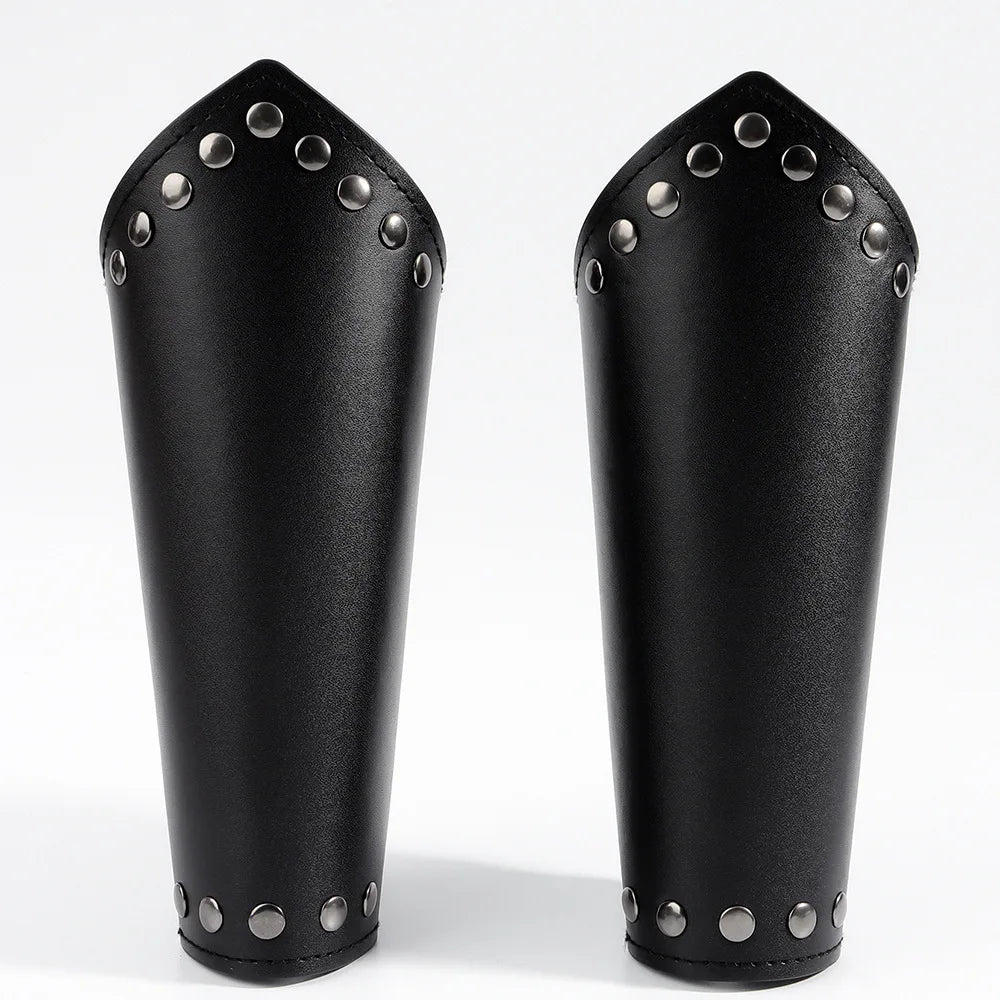 A combination of two medieval knight wristband accessories, Viking retro set, carnival Halloween party decoration