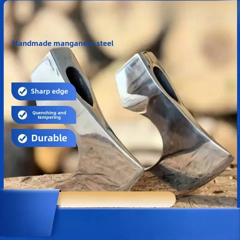 Outdoor Forging Viking Axe Head Camping Survival Axe Accessories Multifunctional Cut Firewood Chopping Bone Axes Without Handle