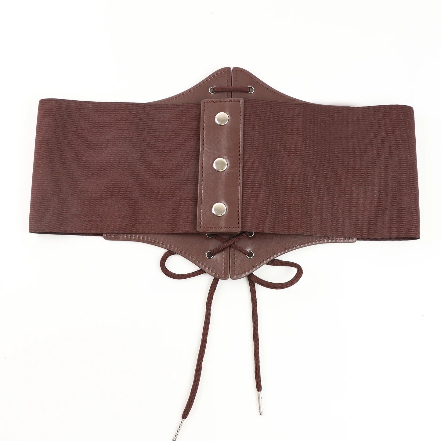 Medieval Waist Belt Brown Elastic Bind Belt Trendy Decoration Women Retro Viking Renaissance Dress Accessory For Cosplay Prop