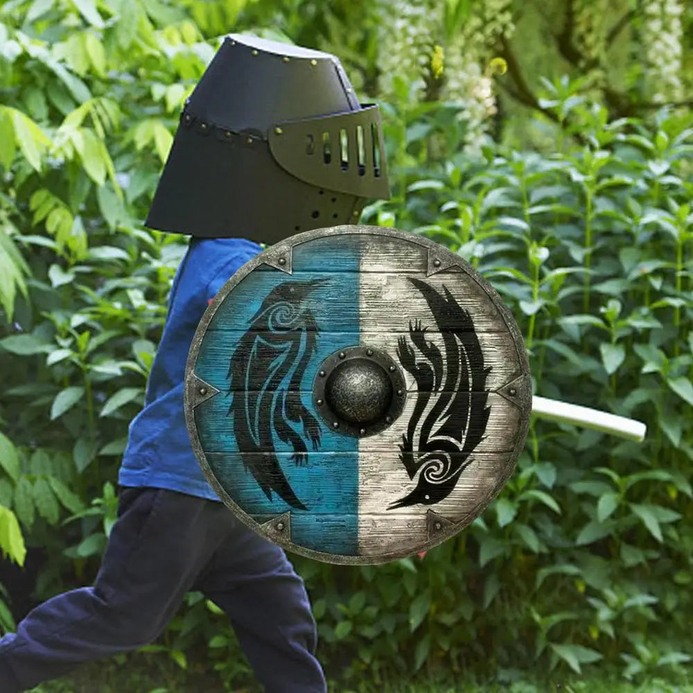 Viking Shield Decorative Shield Toy for Restaurant Medieval Eivor Valhalla Warweave Viking Shield for Decorating Home Office