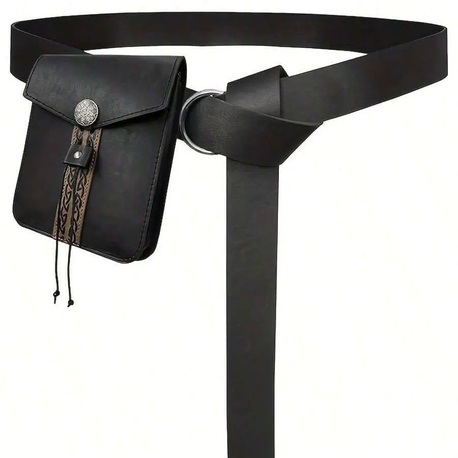 2pcs Medieval Viking Style Belt And Purse Perfect For LARP Renaissance Faire Halloween And Renaissance