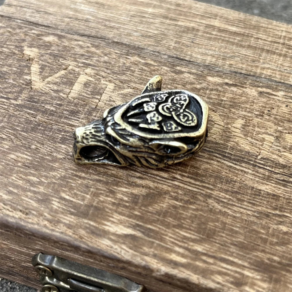 Viking Wolf Heads Beads Charms For Necklaces Bracelets Jewelry Making Diy Crafts Accessories