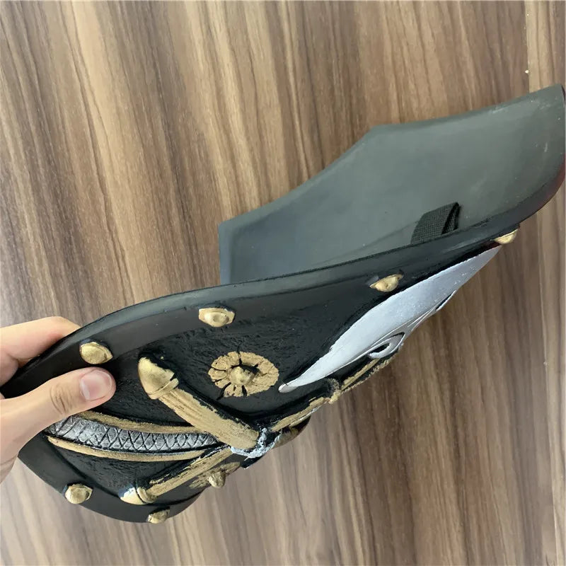 Medieval Warrior Viking Round Shield 1:1 PU Gladiator Disk Shield Weapon Movie Game Role Play Gift Halloween Cosplay Prop