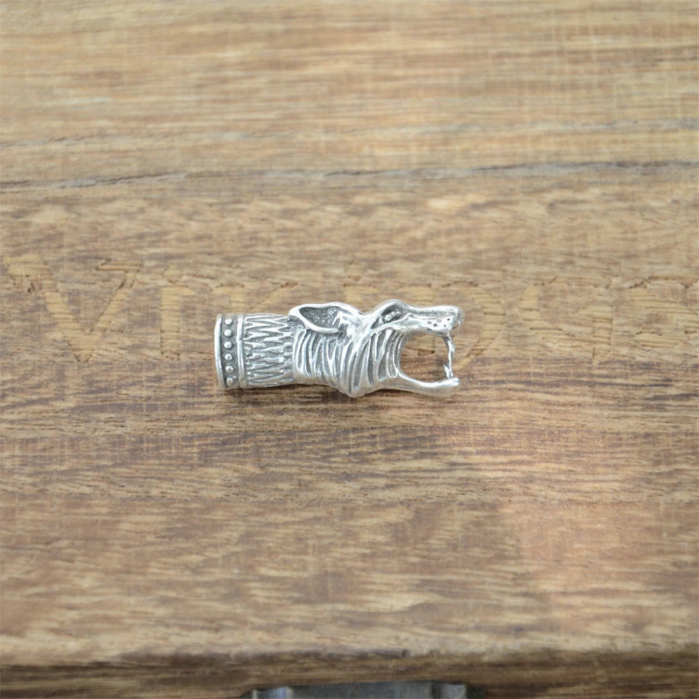 Viking Wolf Heads Beads Charms For Necklaces Bracelets Jewelry Making Diy Crafts Accessories