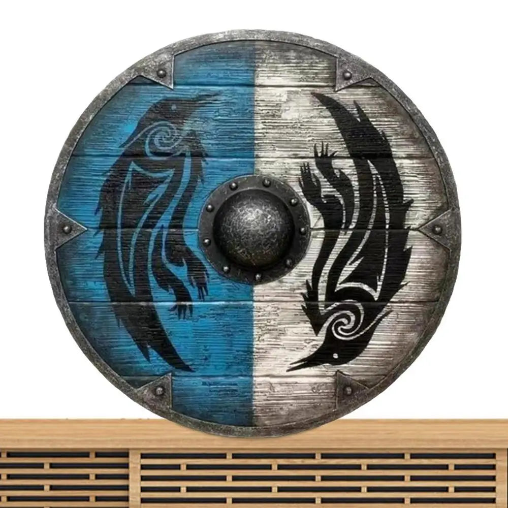 Viking Shield Decorative Shield Toy for Restaurant Medieval Eivor Valhalla Warweave Viking Shield for Decorating Home Office