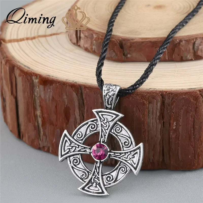 Viking Valknut Pendant Men's Necklace Women Round Pagan Religious Male Man Slavic  Steampunk Jewelry Tibetan Amulet