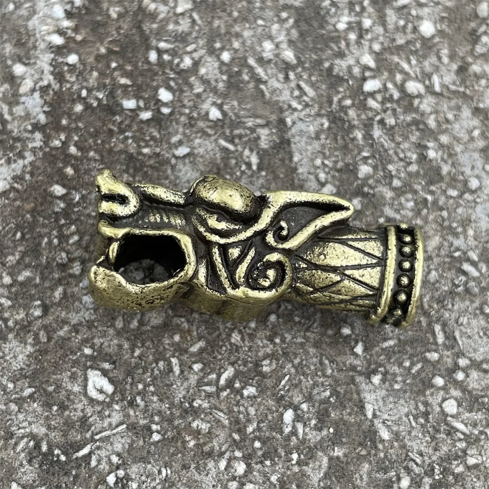 Viking Wolf Heads Beads Charms For Necklaces Bracelets Jewelry Making Diy Crafts Accessories