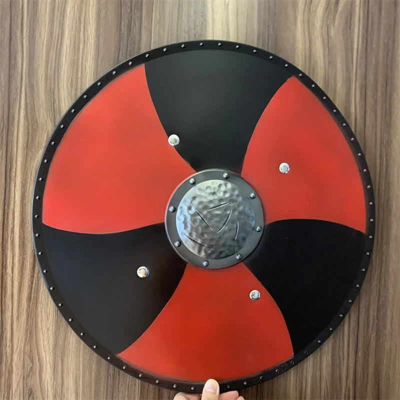 Medieval Warrior Viking Round Shield 1:1 PU Gladiator Disk Shield Weapon Movie Game Role Play Gift Halloween Cosplay Prop