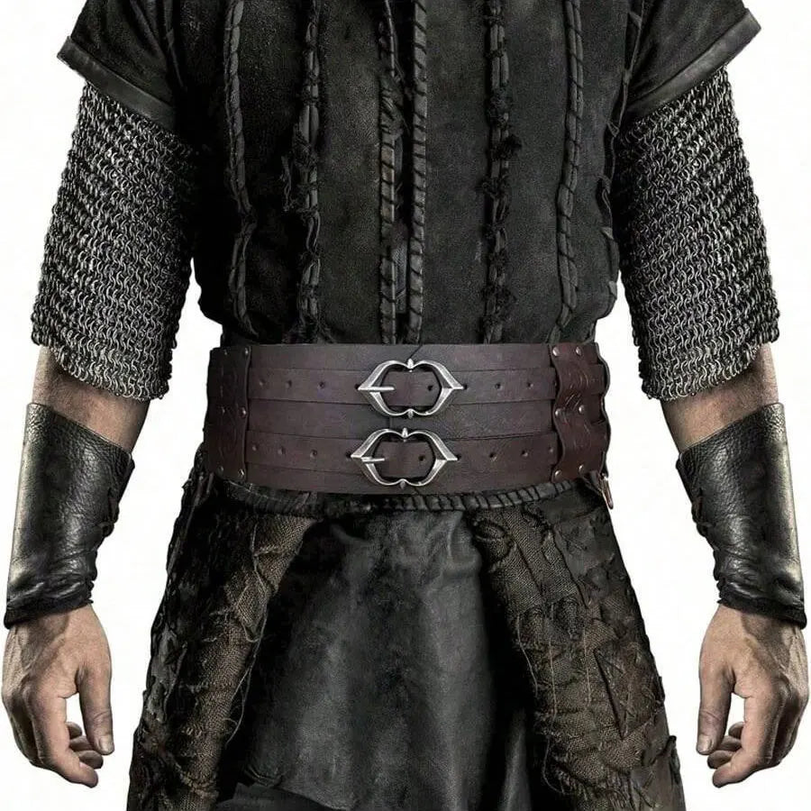 1pc/2pcs/3pcs medieval belt/pouch accessory set Renaissance period waist bag vintage Viking wide belt suitable for Halloween
