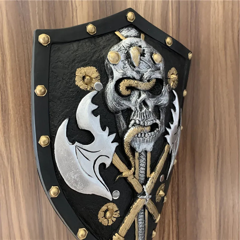 Medieval Warrior Viking Round Shield 1:1 PU Gladiator Disk Shield Weapon Movie Game Role Play Gift Halloween Cosplay Prop