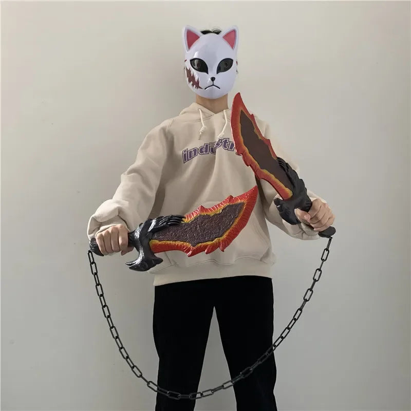 God of War 4 Axe Kratos Robber 1:1 Leviathan AXE Valin Viking Weapon Prop Role Play Gift Safety PU Big AXE Toy Halloween Cosplay