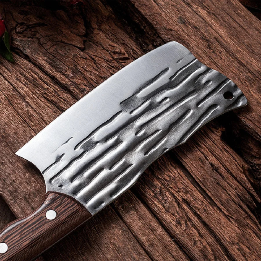 Meat Cleaver Butcher Knife for Meat Cutting Viking Knife for Vegetables, Kitchen Knife for Outdoor Thanksgiving Christmas Gift
