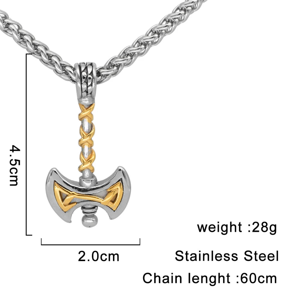 Nordic ax necklace