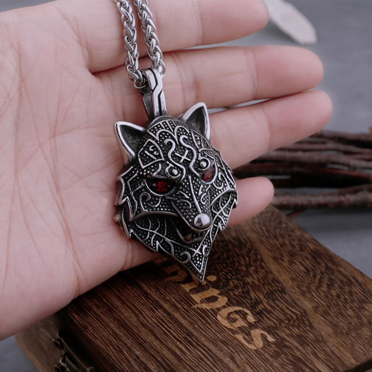 Fenriri the wolf necklace