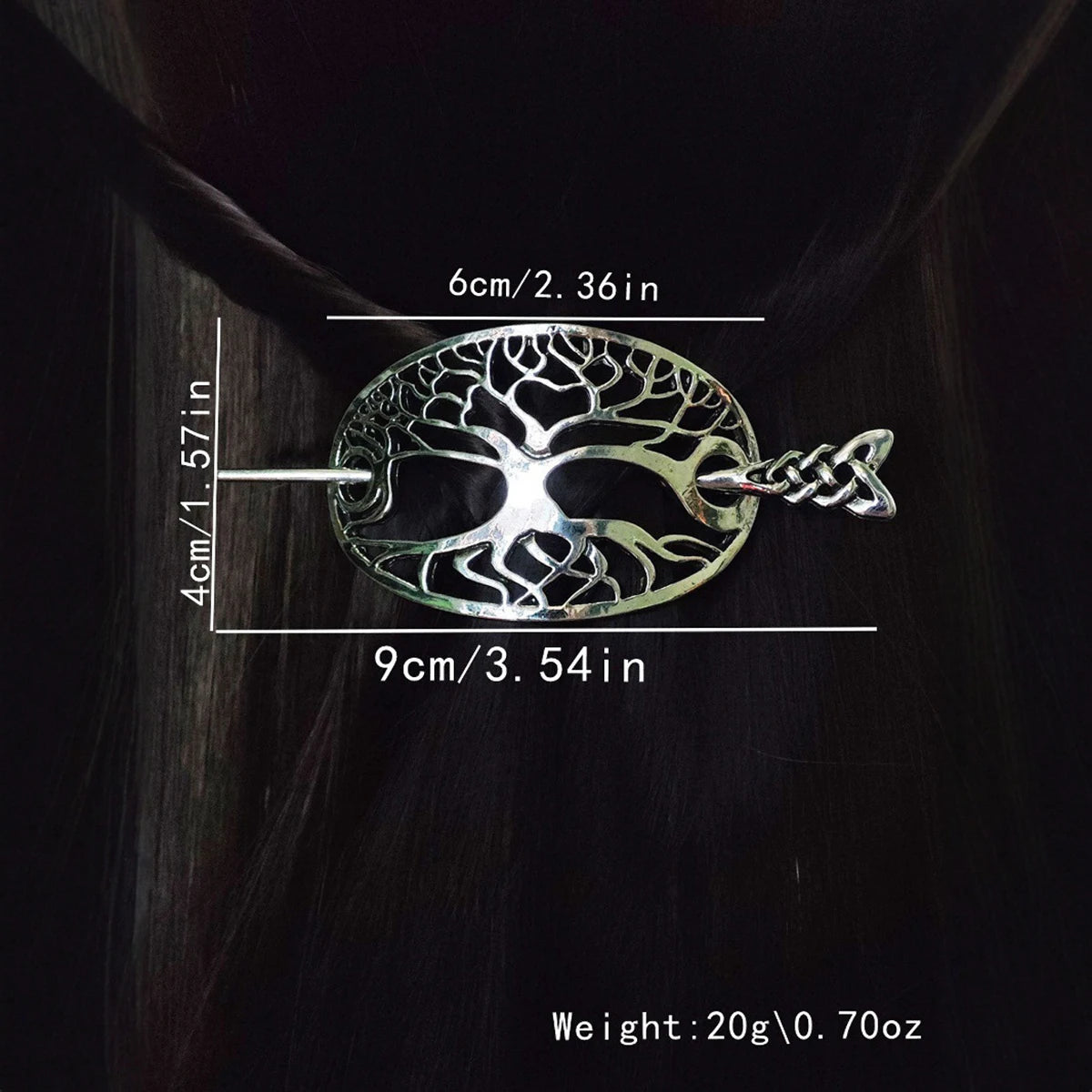 Viking Celtic Hair Clips Hairpins Silvery Pin Chignon Knot Jewelry For Ladies Or Women Hair Accessories Gift