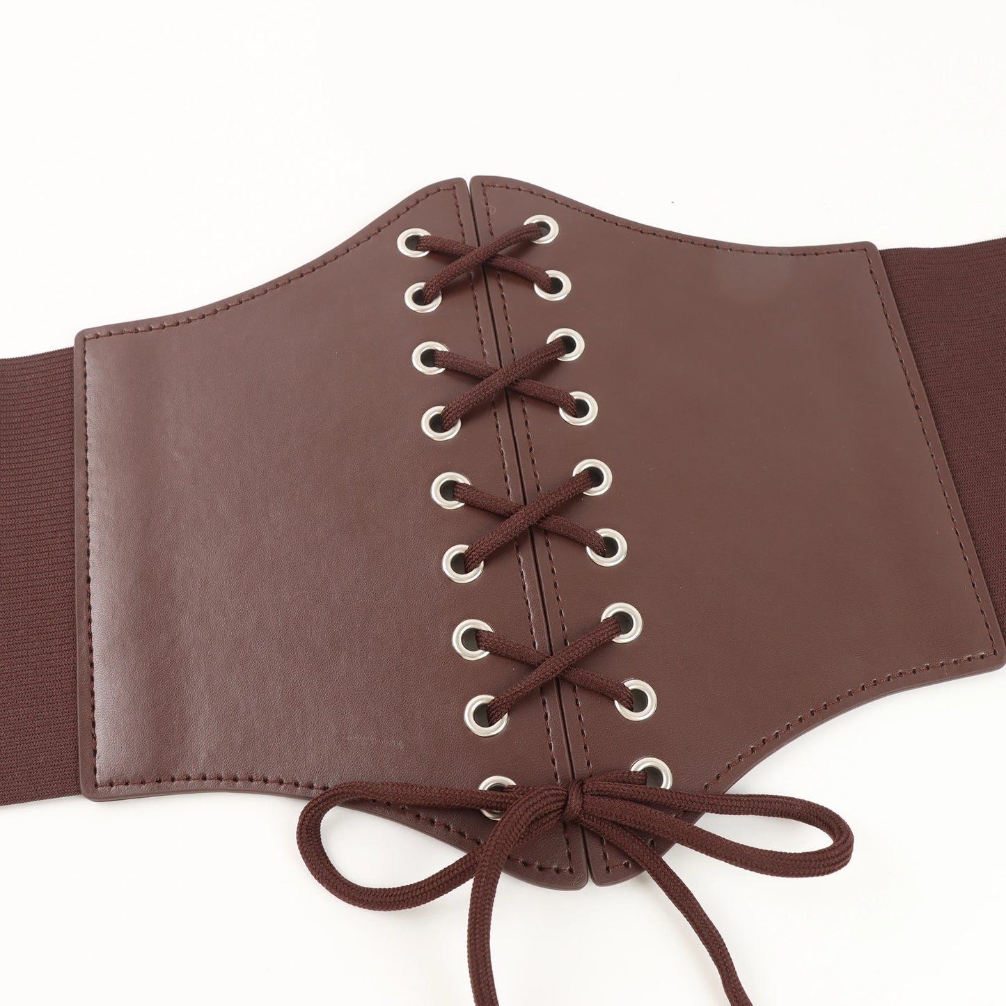 Medieval Waist Belt Brown Elastic Bind Belt Trendy Decoration Women Retro Viking Renaissance Dress Accessory For Cosplay Prop