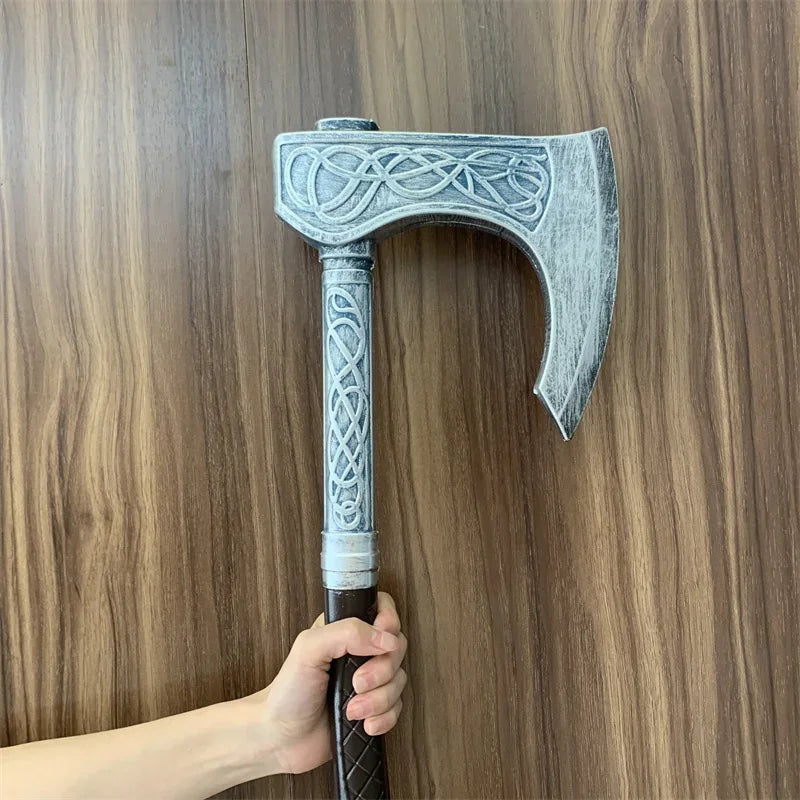 God of War 4 Axe Kratos Robber 1:1 Leviathan AXE Valin Viking Weapon Prop Role Play Gift Safety PU Big AXE Toy Halloween Cosplay