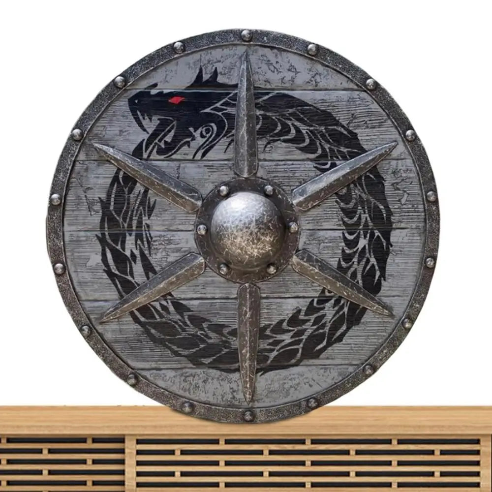 Viking Shield Decorative Shield Toy for Restaurant Medieval Eivor Valhalla Warweave Viking Shield for Decorating Home Office