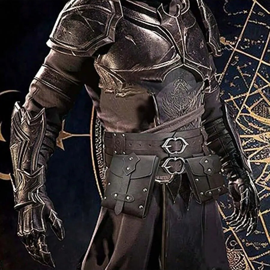 1pc/2pcs/3pcs medieval belt/pouch accessory set Renaissance period waist bag vintage Viking wide belt suitable for Halloween