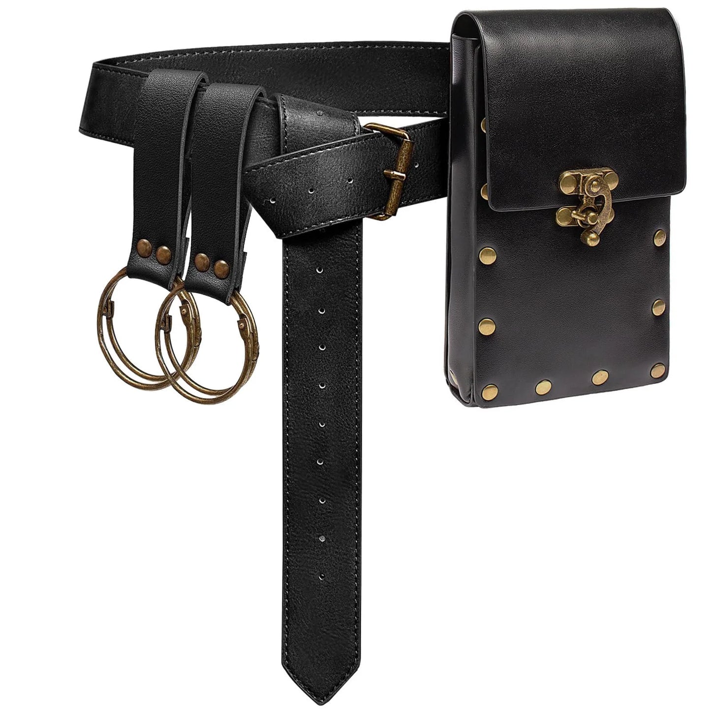 Viking Knight Cosplay Fantasy Belt Wasitbag Scabbard Medieval Renaissance Disguise Costume Accessories Adult Male  Props Belt