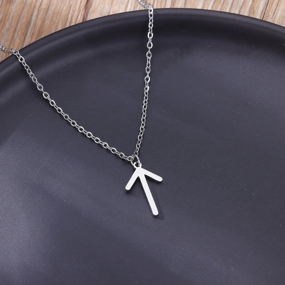 Vikings Rune Pendant Stainless Steel necklace For Women Refined Norse Runic Pendants Accessories Jewelry Gift