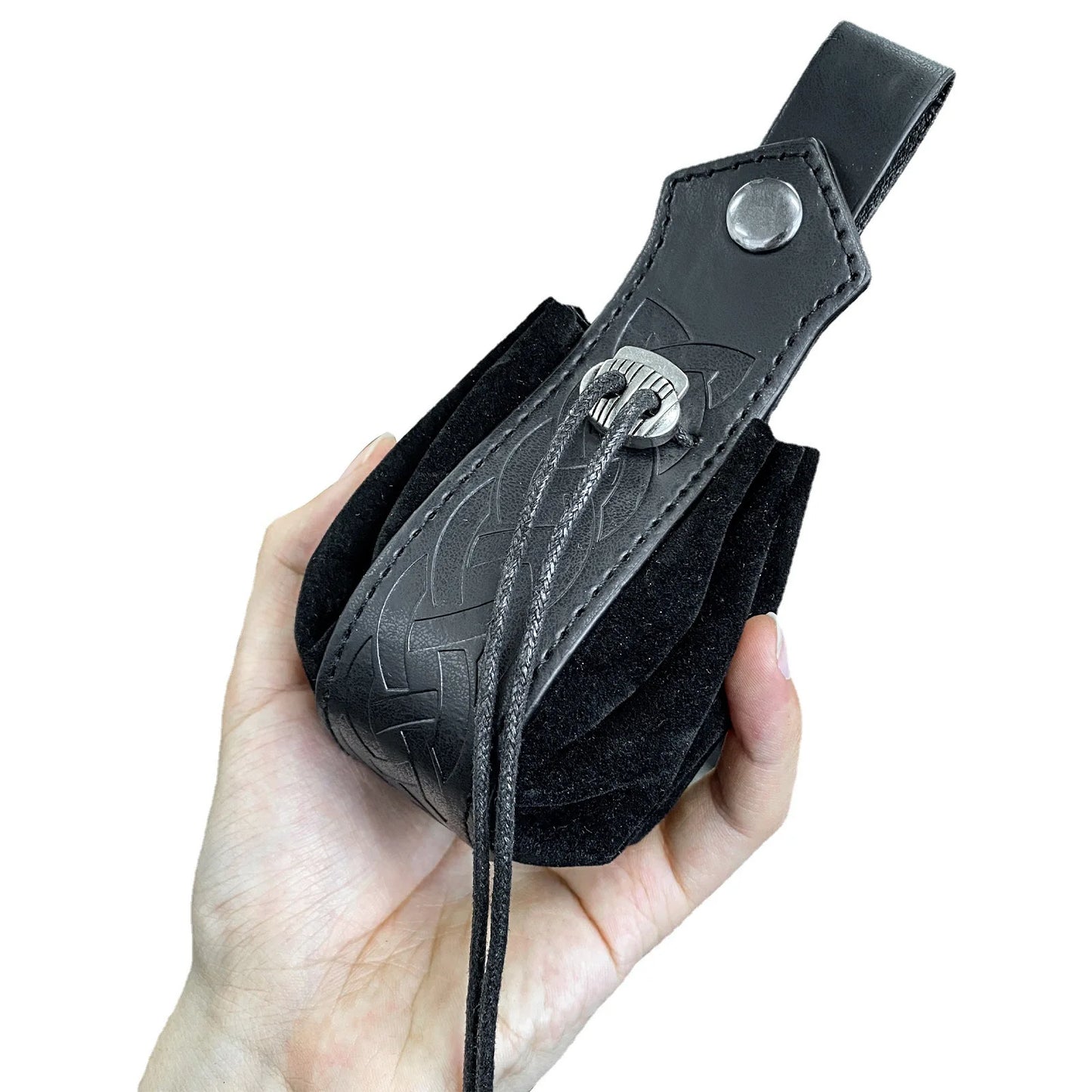 Viking-style Medieval Pouch That Can Be Hung On a Belt, Men's Coin Purse, High-quality Retro Waist Bag, Cool and Handsome-LJX