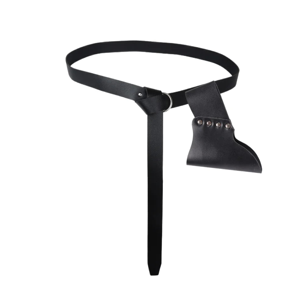 Medieval leather scabbard Renaissance Viking knight scabbard Halloween cosplay stage performance role-playing retro belt