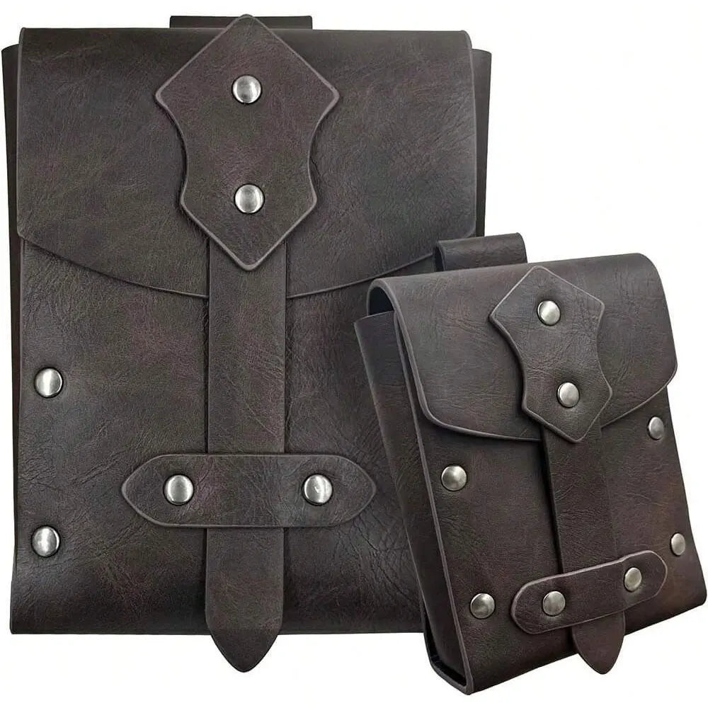 1pc/2pcs/3pcs medieval belt/pouch accessory set Renaissance period waist bag vintage Viking wide belt suitable for Halloween