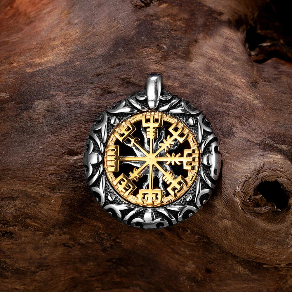 Nordic compass necklace