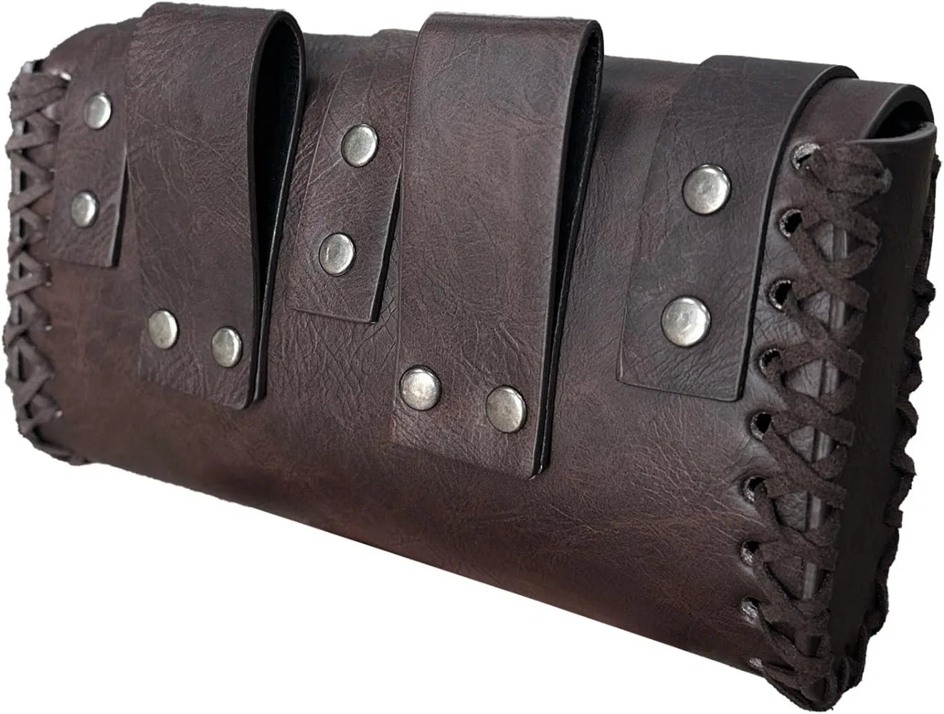 Viking Knight Retro Belt PU Synthetic Leather Copaly Printed Change Waist Pack Halloween Dress Up Belt Set Accessory