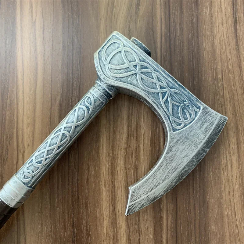 God of War 4 Axe Kratos Robber 1:1 Leviathan AXE Valin Viking Weapon Prop Role Play Gift Safety PU Big AXE Toy Halloween Cosplay