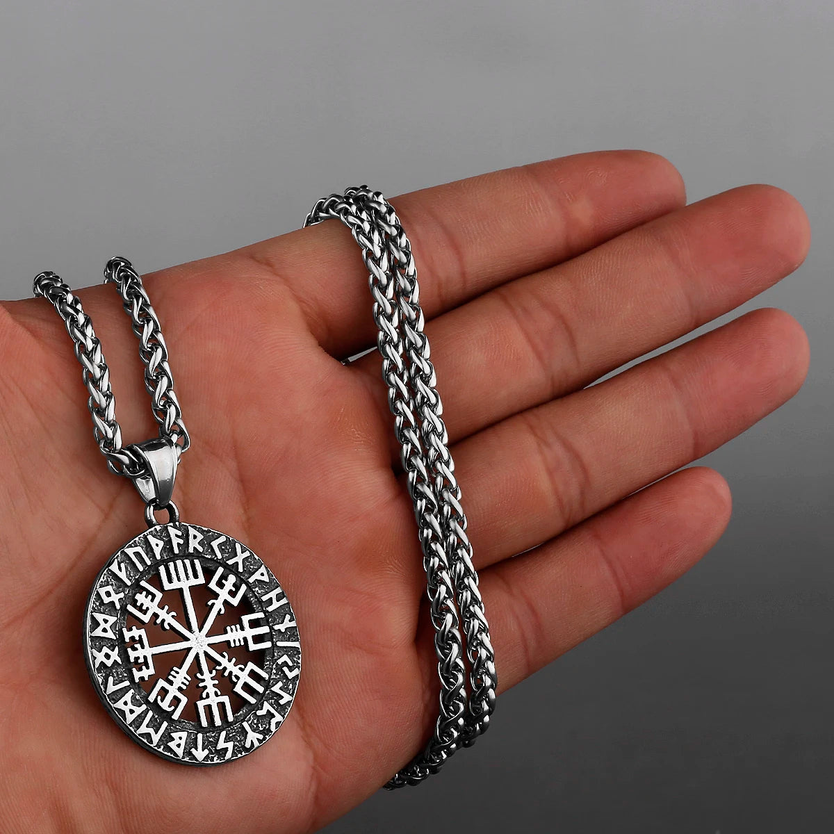 Gold Nordic compass arrow head