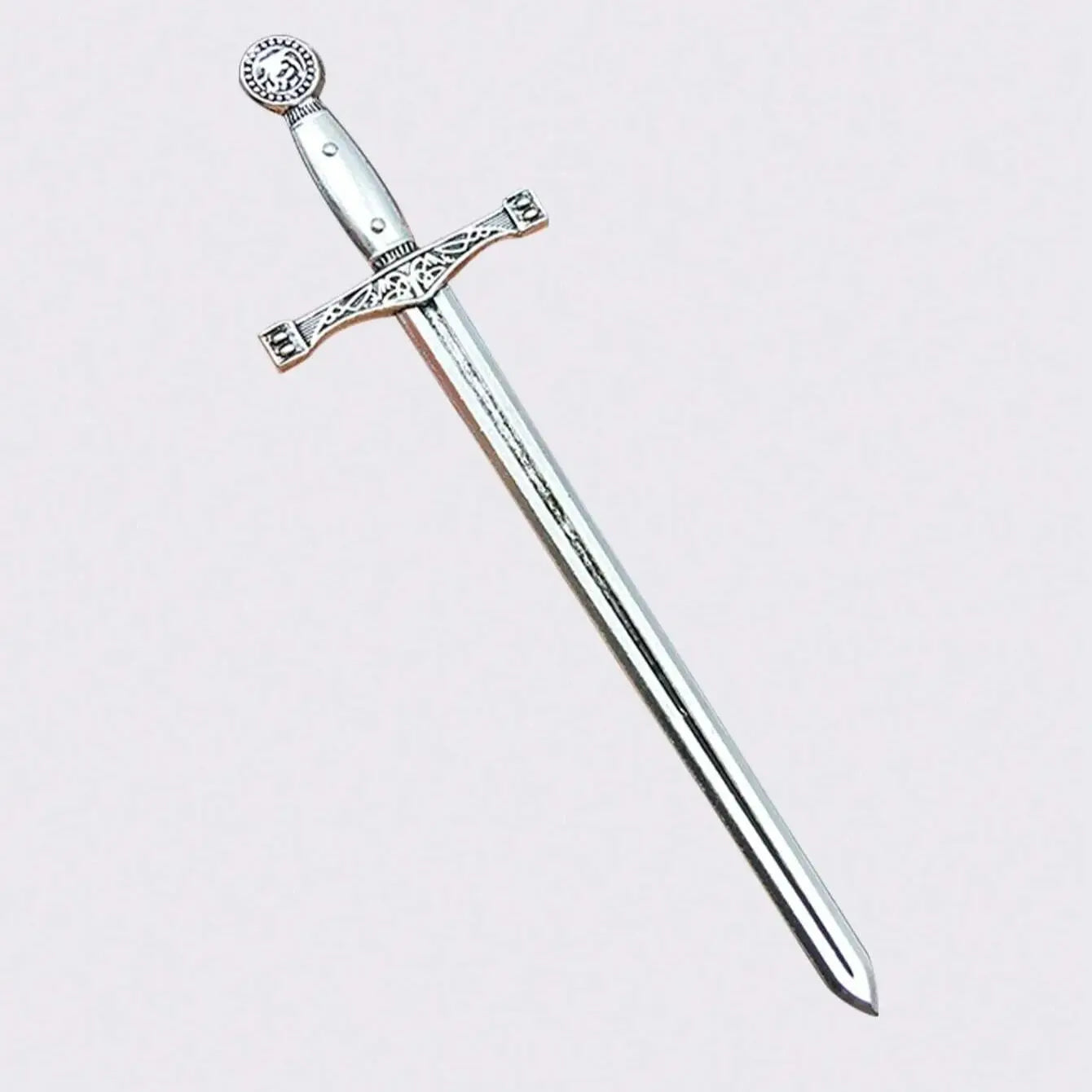 3pcs Punk Style Black Leather Arm Bands With Metal Prop Sword Halloween Medieval Viking Style Performance Accessories