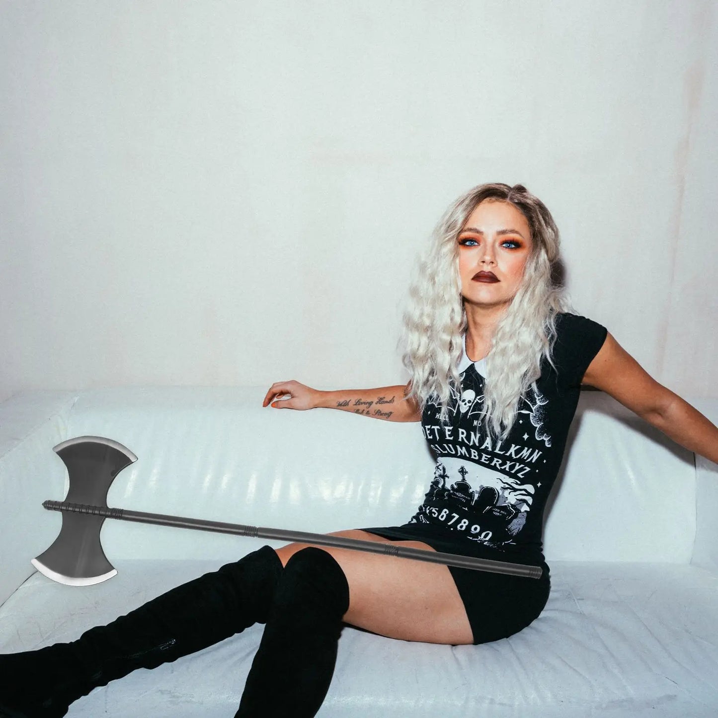 Halloween Costume Viking Kids Performing Plaything Halloween Performance Prop Costume Plastic Simulation Axe