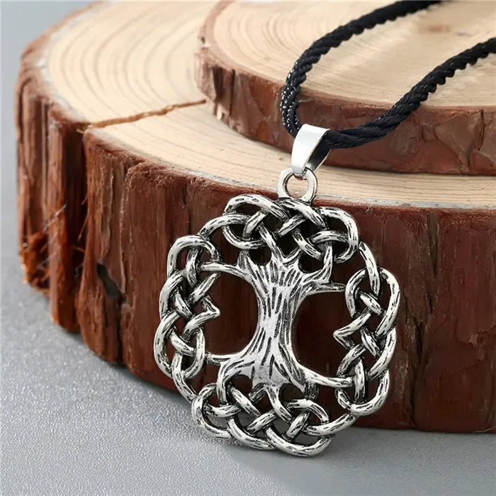 Viking Valknut Pendant Men's Necklace Women Round Pagan Religious Male Man Slavic  Steampunk Jewelry Tibetan Amulet