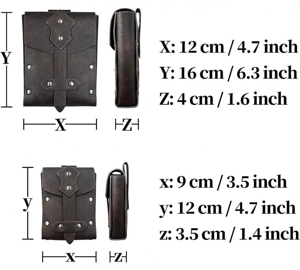 1pc/2pcs/3pcs medieval belt/pouch accessory set Renaissance period waist bag vintage Viking wide belt suitable for Halloween