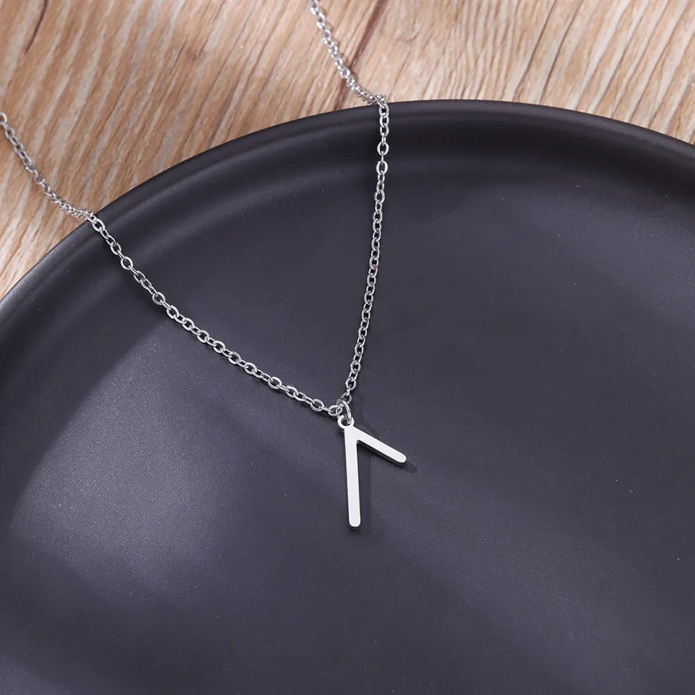 Vikings Rune Pendant Stainless Steel necklace For Women Refined Norse Runic Pendants Accessories Jewelry Gift
