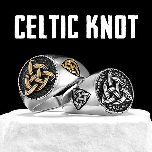 Viking Celtic Knot Stainless Steel Men Rings Punk New In For Male Women Fashion Jewelry Creativity Gift Wholesale Dropshiping