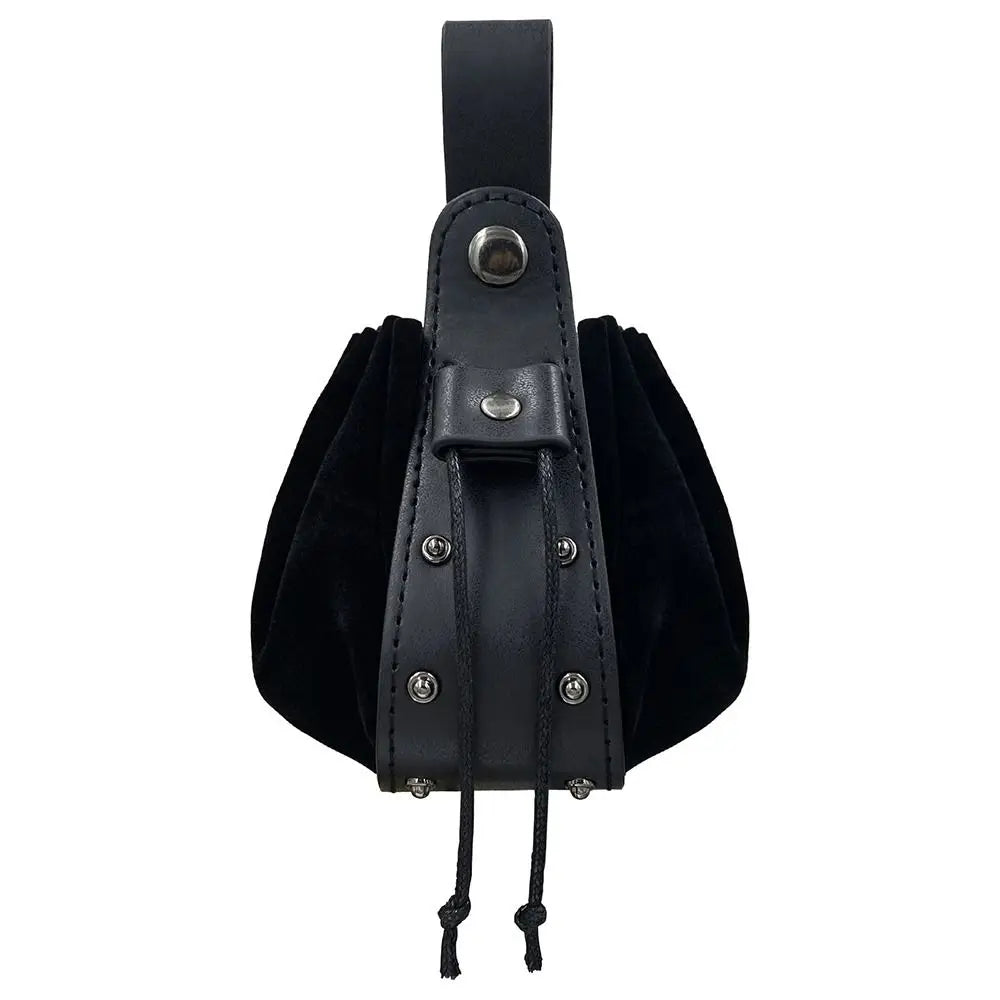 Fashion Coin Purse Vintage Medieval Waist Bag Dragon Wolf Pattern Halloween Cosplay Coin Purse Viking Knight Accessories