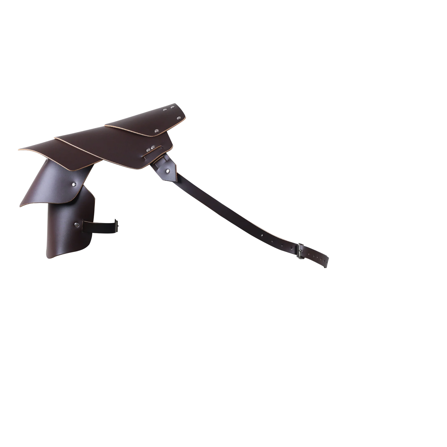 Medieval Retro Multi-Layered Leather Studded Shoulders Viking Style Warrior Armor Shoulder Armor Halloween Costume Cosplay