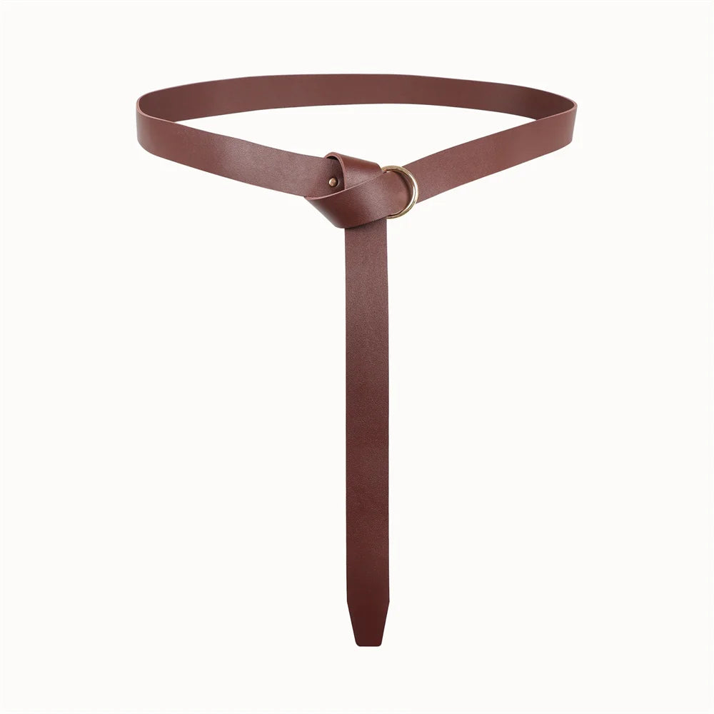 Viking Knight Retro Belt PU Synthetic Leather Copaly Printed Change Waist Pack Halloween Dress Up Belt Set Accessory