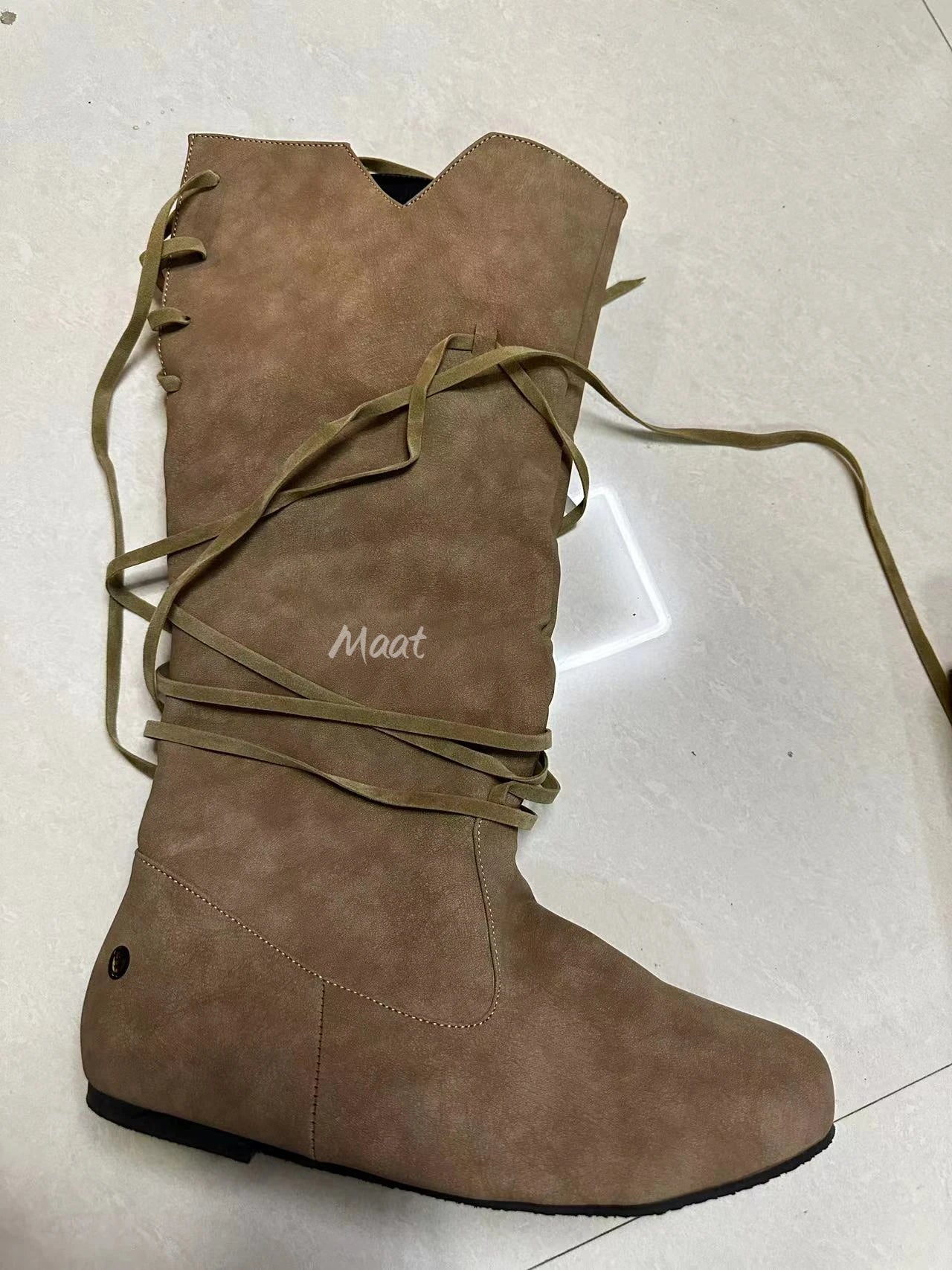 Medieval Viking Costume Retro Men Knight Boots Larp Shoes PU Leather Warrior Cosplay Fancy Carnival Party Anime Shoes Nordic