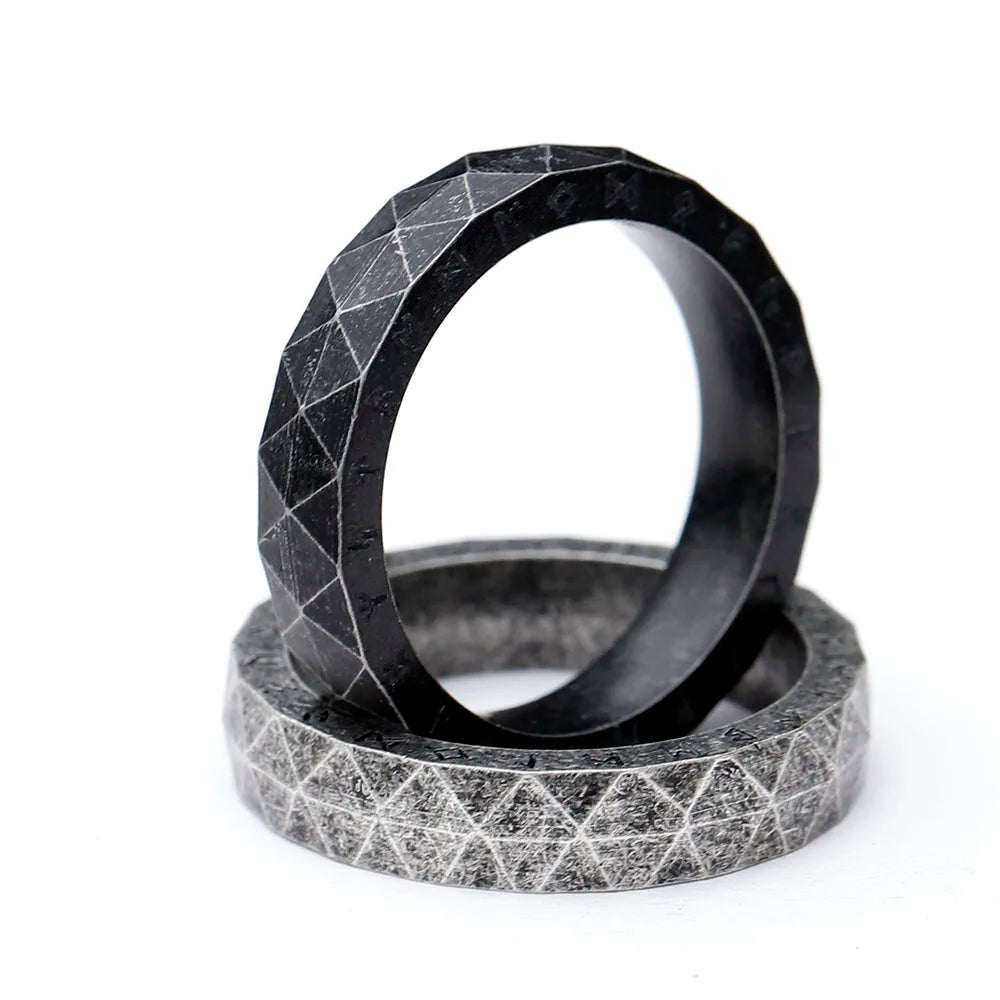 New Stainless Steel Viking Rune Ring Men Scandinavn Wedding Womens Amulet Band Jewelry Gift Anel free shipping