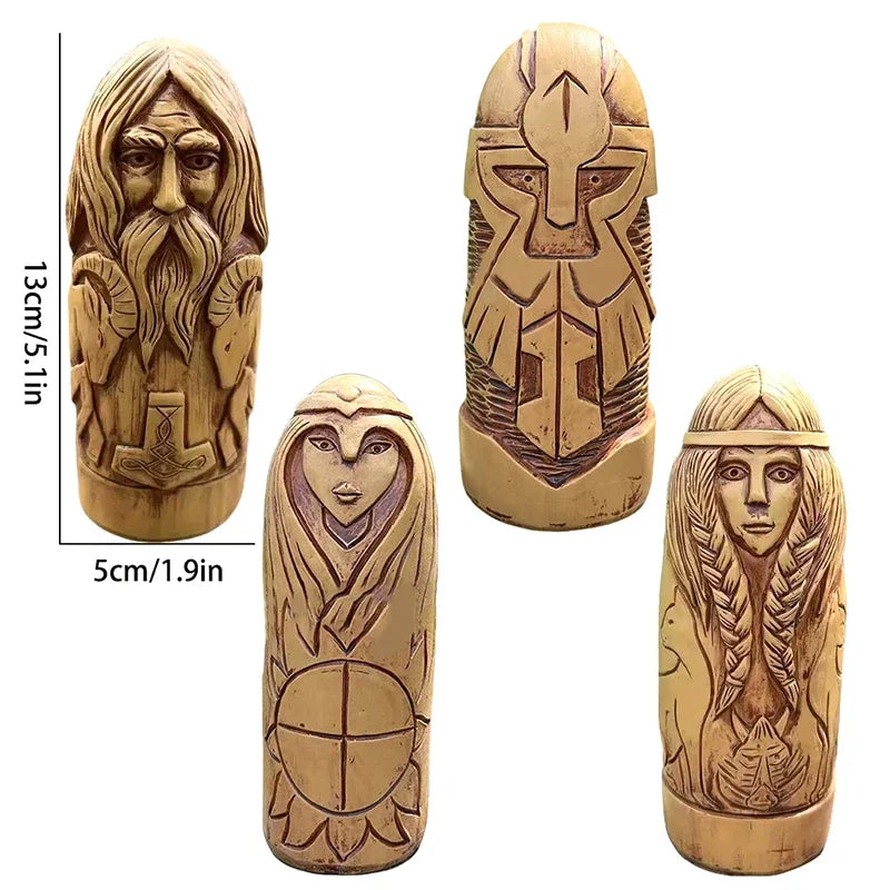 Freya Viking Goddess Statue Resin Sculpture Religious Angel Figurine Floor Mounted Nordic Altar Sculpture For Home Decor