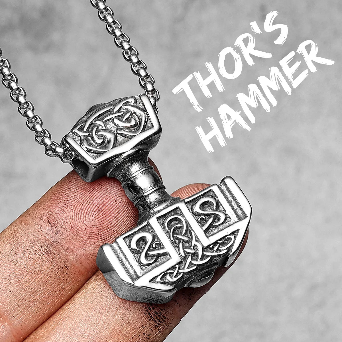 Viking Variety Weapons Men Pendant Necklace Stainless Steel Nordic Myth Chain Retro Rock Punk Rap for Friend Male Jewelry Gift